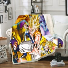 Dragonball Gotenks Coperta 3D Lancio Letto Morbido Caldo Pile Singolo Matrimoniale