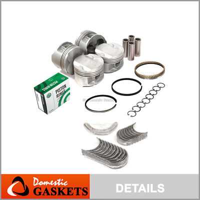 Pistons Bearings Rings Fit 00-06 Toyota Corolla Celica Pontiac Vibe 1.8L