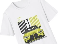 BMW M Motorsport Drift King T-Shirt Dad Gift Car Lovers Passion Racing Drift Tee
