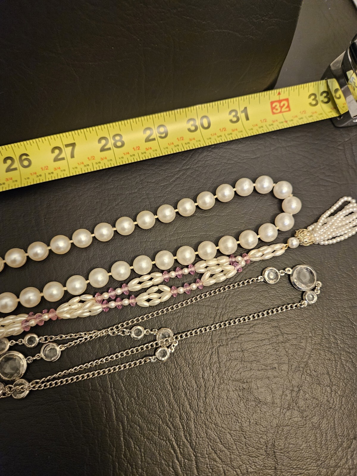 3 Vintage Assorted Statement Necklaces - image 14