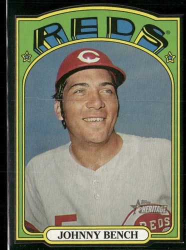 2021 Topps Heritage #72DC-8 Johnny Bench 1972 Die-Cuts A