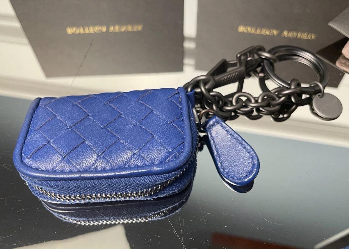 Bottega Veneta Keyring 473680-5718 Bag Charms With Mini Coin Pouch Pink and  Blue