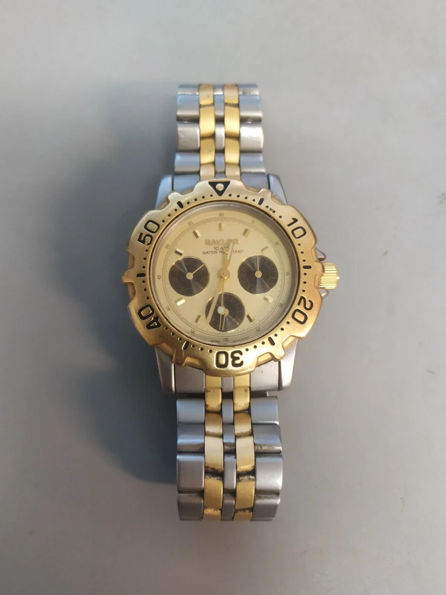 BAYLOR CHRONOGRAPH TWO TONE NEEDS NEW BATTERY