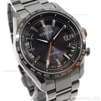 CITIZEN ATTESA Light Current CB0286-61E Black Eco-Drive Men's