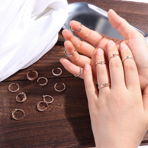 Fish Tail Open Ring Women Toe Ring Vintage Foot Ring Set Korean Style Toe Ring