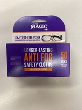 5-5 Packs: Nano Magic Reusable Anti-Fog Safety Cloths, 25 Total W2A