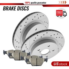 Rear LH & RH Disc Brake Rotor Brake Pad for Subaru Legacy Outback WRX 2015-2023