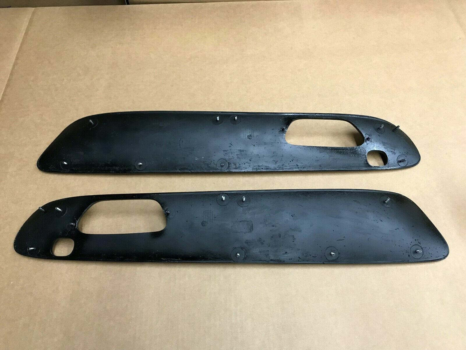BENTLEY CONTINENTAL GT GTC DOOR TRIM PANELS CARBON FIBER MANSORY SILVER TRIM OEM