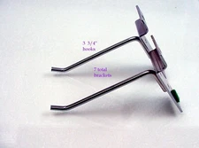 7 Slatwall 3 3/4" Slat Wall Board Hooks Shelving Sliding Hook Slot Slotwall |$11