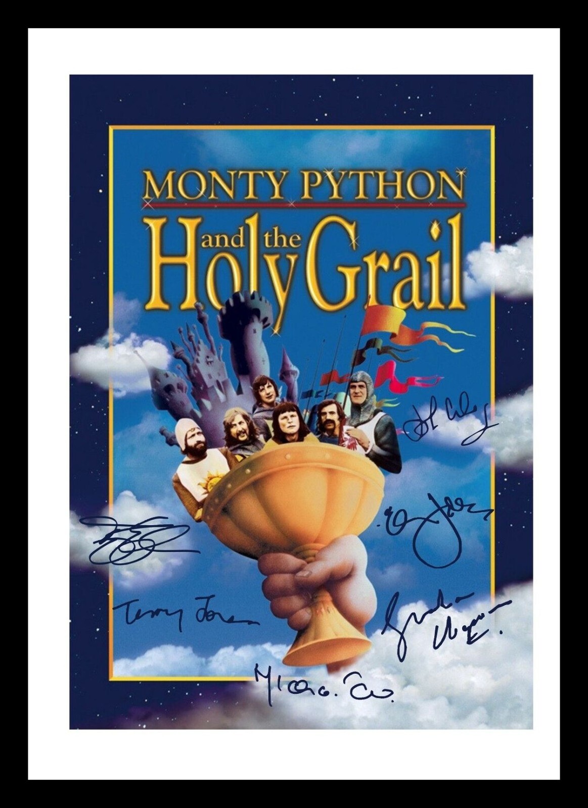 MONTY PYTHON AND THE HOLY GRAIL CAST AUTOGRAPHED SIGNED & FRAMED PHOTO ...