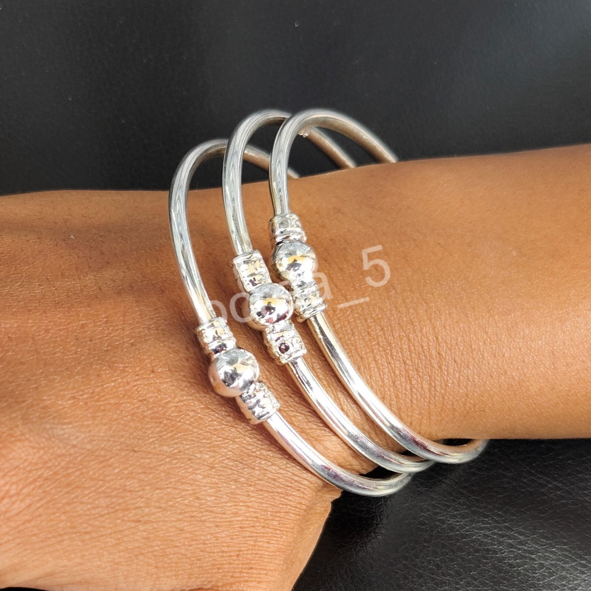 925 Sterling Silver Bangles 3 Pcs. Bangle Set Bangles for