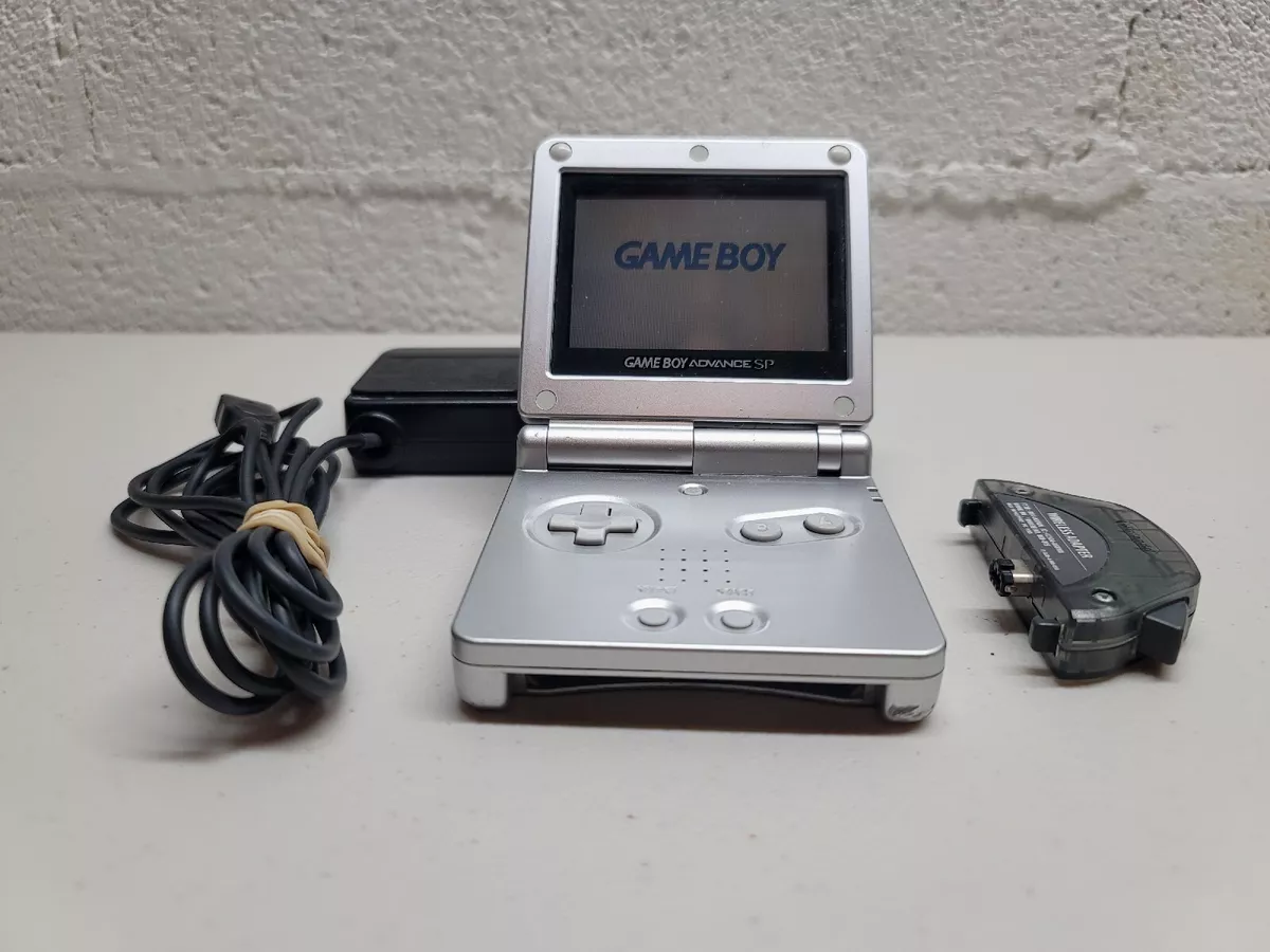 Game Boy Advance SP System Black and Silver w/Charger For Sale