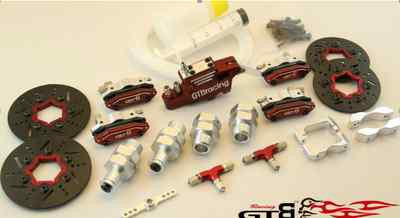 Kit Frein Hydraulique 4 Roues GTB Pour Buggy RC 1/5 (HPI Baja, KM, FID, RV, 5B...) - Réf. GR077R