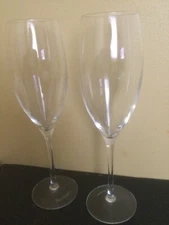 PAIR OF "DOM PERIGNON" TOASTING CHAMPAGNE FLUTES -