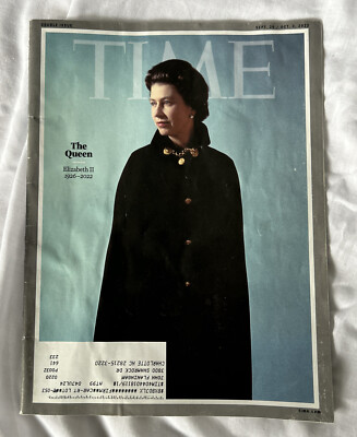 Time Magazine Queen TIME MAGAZINE; THE QUEEN ELIZABETH II 1926-2022; Sept. 26 - Oct. 3 ...