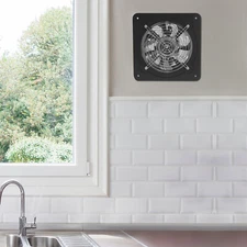 8" Exhaust Fan Portable Kitchen Ventilation Fan Wall Mount with Backdraft Damper