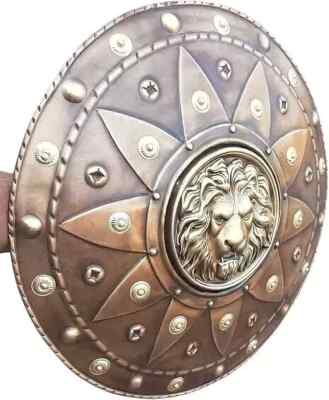 Lion Face Round Shield 18''Medieval Knight Armor Defence Shield Halloween Shield
