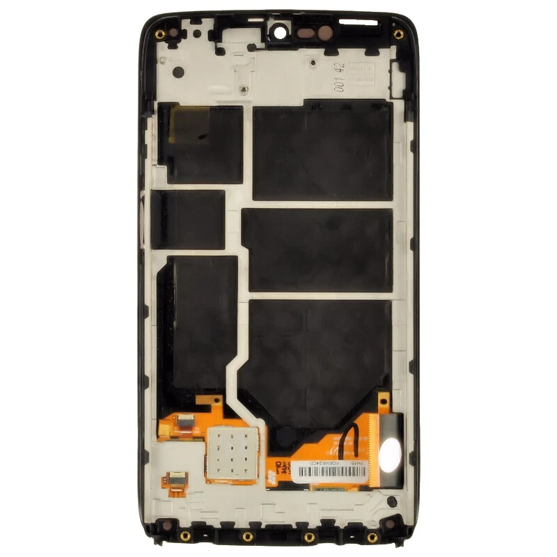Conjunto de quadro digitalizador LCD para Motorola XT1254 Droid Turbo tela de vidro preta - Imagem 2 de 2