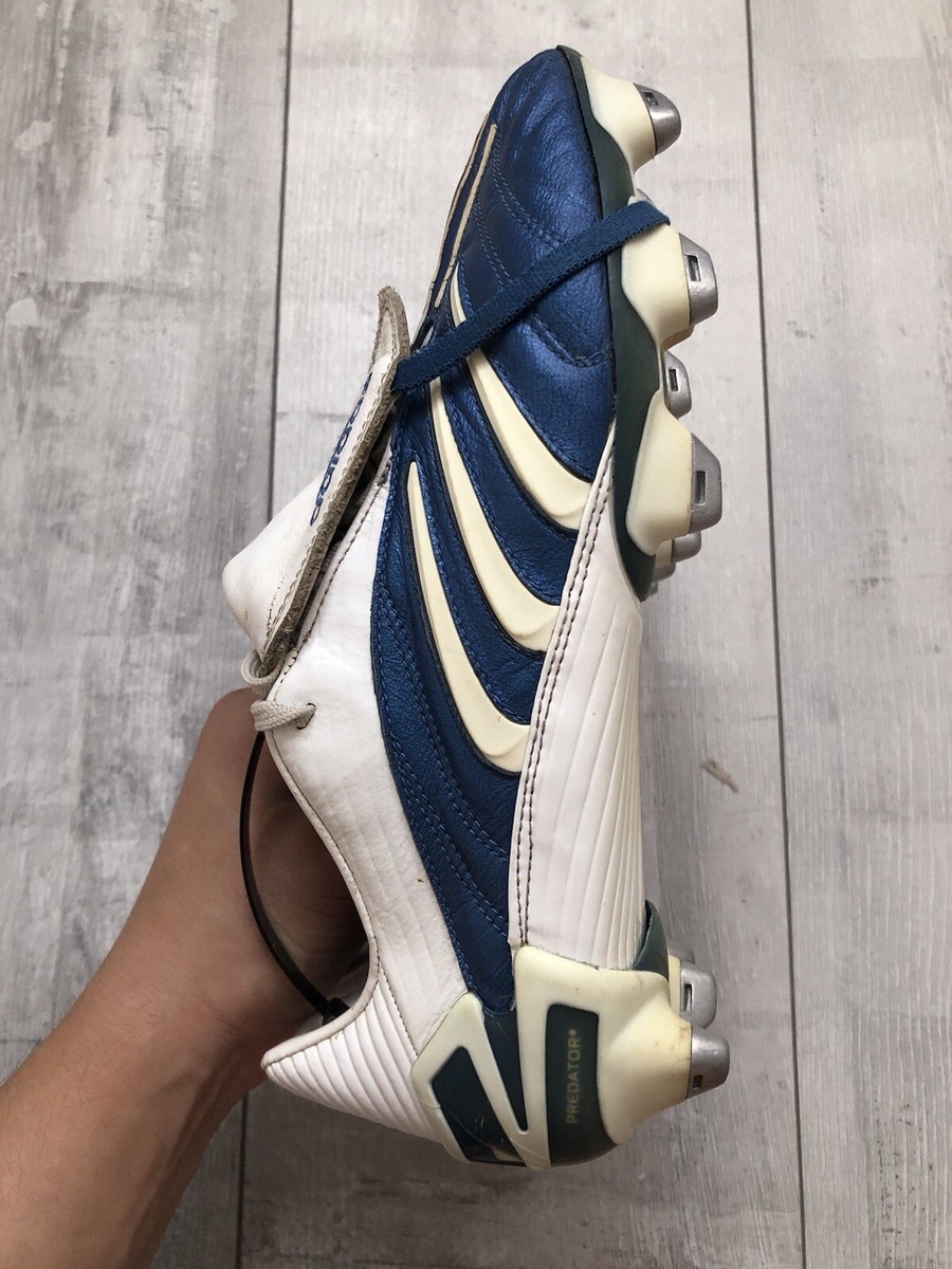 Adidas Predator Absolute White Blue Football Soccer Cleats