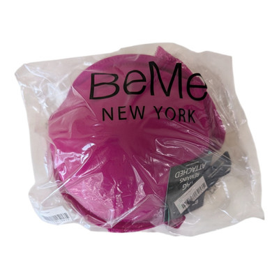 BeMe NY Racer Back Bra Women's 36D Rough & Tumble Padded Lace Wild Orchid NEW