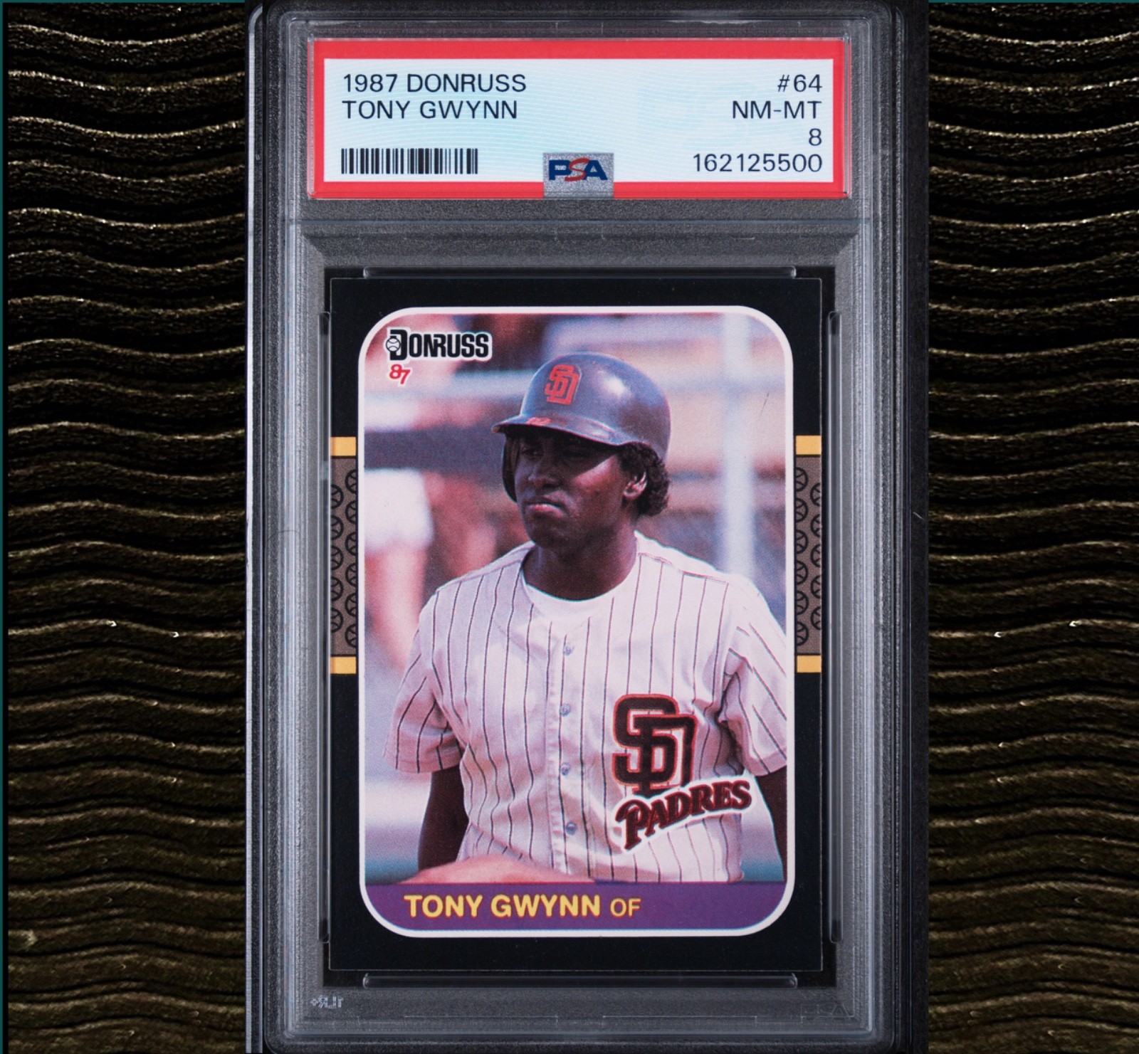 1987 Donruss #64 TONY GWYNN PSA 8 NM-MT Padres HOF CENTERED