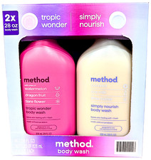 Method Body Wash Tropic Wonder  Simply Nourish 2 x 28 oz Bottles