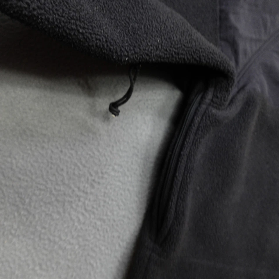 Vintage Peckham Fleece Jacket Men Size L Black Full Zip Polartec Military Navy - Image 4 of 4