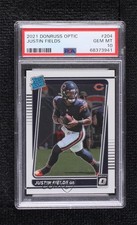 2021 Panini Donruss Optic Rated Rookie Justin Fields #204 PSA 10 GEM MT 16hr