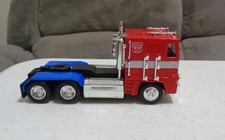 Transformers G1 Autobot Optimus Prime Red Truck Robot 1/24 Diecast Model Jada