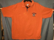 VINTAGE AUBURN TIGERS - RED OAK - ORANGE POLO - LARGE VERY GOOD SHAPE