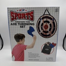 NSG Sports AXE Throwing Set - Tomahawk Toss for Kids Indoor/Outdoor - Age 3 NEW
