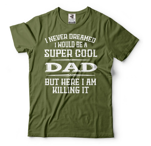 Herren Papa T-Shirt super cool Papa Shirt Papa Killing It Tee Vatertag Papa Shirt - Bild 5 von 7