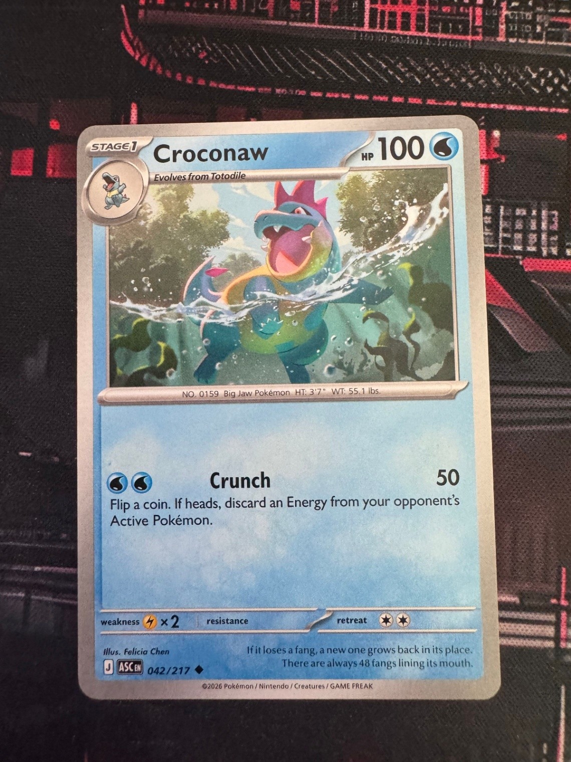 Croconaw Uncommon ME: Ascended Heroes 042/217 NM