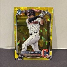 2023 1st Bowman Sapphire Dean Curley Yellow /75 Guardians Prospect Invest 🔥