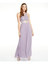 SPEECHLESS Womens Empire Waist Dress Purple Sleeveless Formal Juniors 7