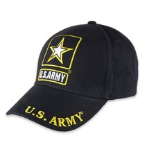 US Army Hat for Men and Women, Officially Licensed Product, One Size, Black