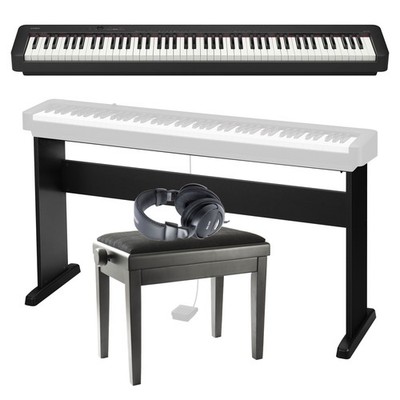 Casio Stagepiano Set, CDP-S110 BK Deluxe, 88 Tasten, Hammermechanik, USB MIDI