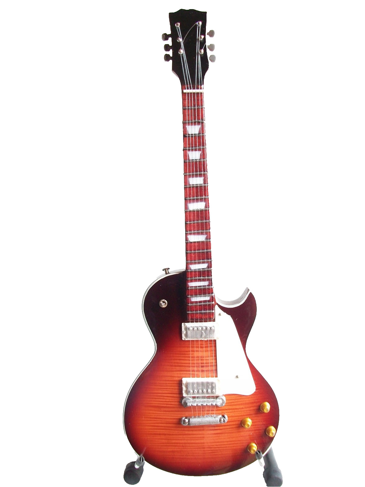 Guitare miniature Les Paul sunburst Jimmy Page idée cadeau idéal fan Led Zeppelin