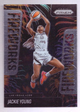 2025 Panini WNBA Prizm Basketball Jackie Young Fireworks Insert #4