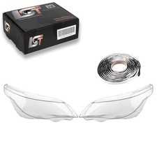 2x Scheinwerfer Glas Streuscheibe links rechts Set für BMW 5er E60 E61 2001-2010