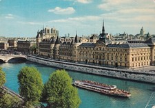 13700 Cartolina Parigi (Francia) L'Ile de la Cité Conciergerie Bateau 1981