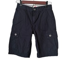 Levis Cargo Shorts Boys 12 Regular W26 Black Button Pocket Outdoor Utility