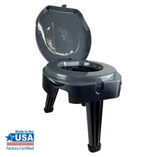  Folding Portable Camp Toilet with 1 gal Capacity for Outdoor Activities