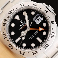 2023 NEW CARD ROLEX EXPLORER II 226570 GMT DATE BLACK STEEL OYSTER 42MM WATCH