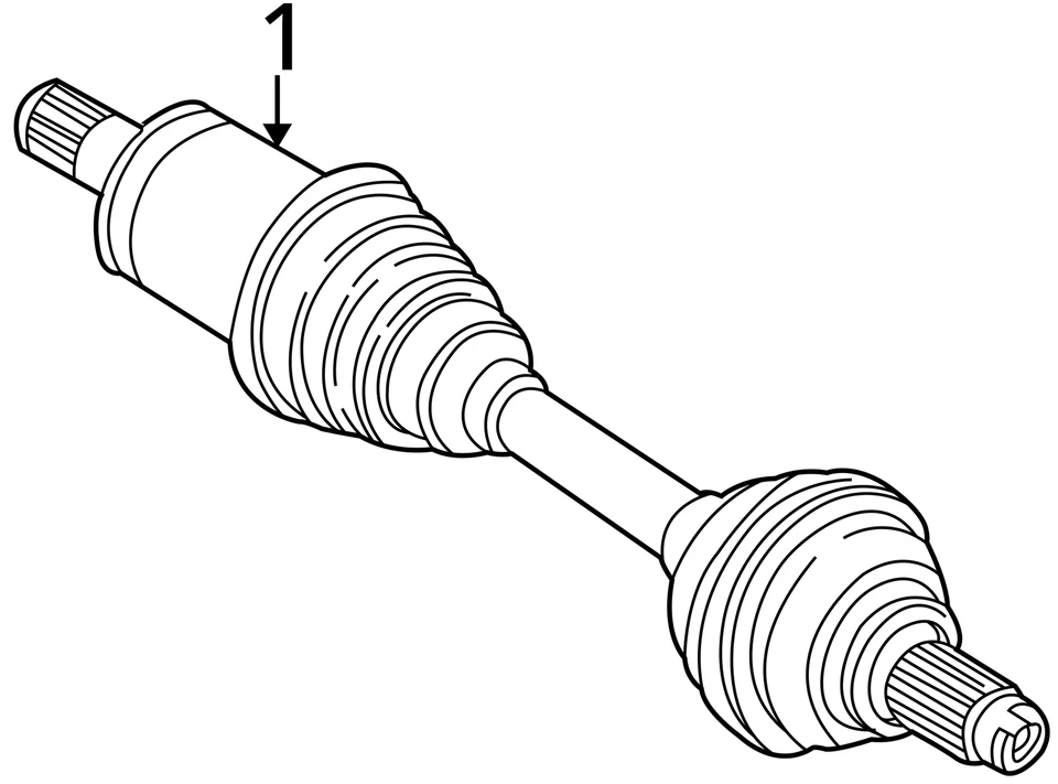 Eje delantero BMW X5 2000-2006 CV C/V JRKN5 Foto 3 de 3
