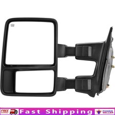 Left Driver Side Tow Mirror Power Heated Adjustable Foldable LED Signal New