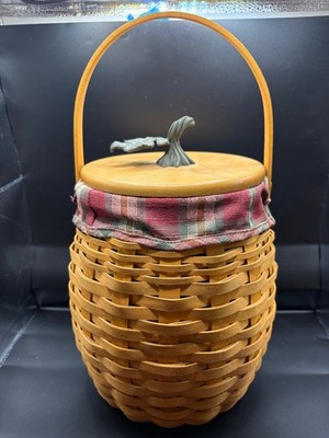 Longaberger October Fields Basket 2000 Century Celebration Lid Protector & Liner