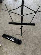 On-Stage Compact Folding Music Stand Black SM7122BB With Bag, Clean, Nice