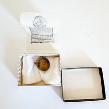 EPHRAIM BRASHER DOUBLOON 1787 COIN TIE CLIP WITH BOX