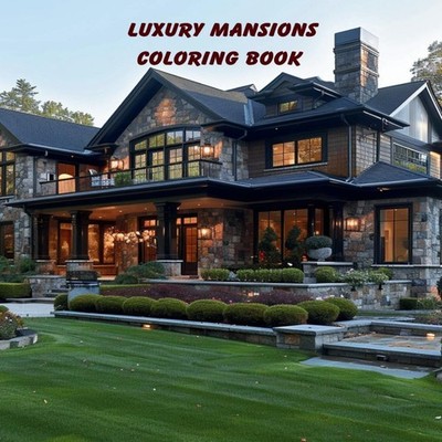 Luxury Mansions Coloring Book Imagination Publishing Paperback Am